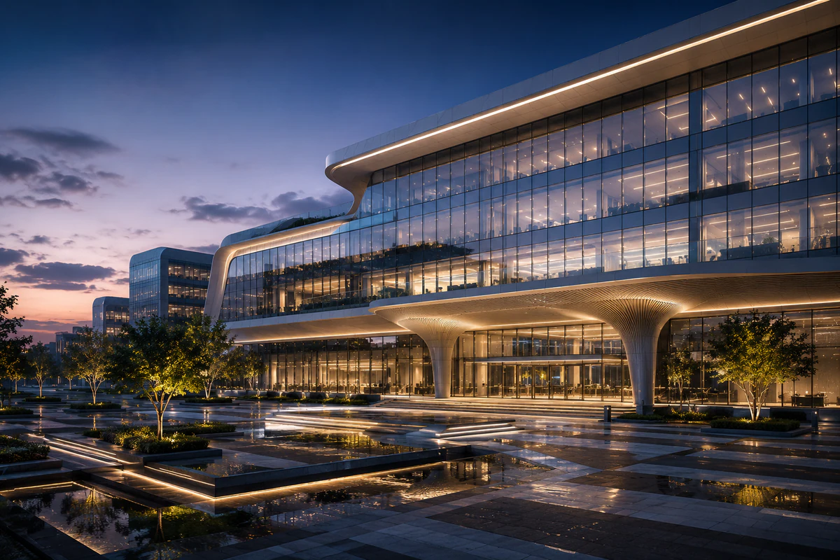 Corporate headquarters architecture concept